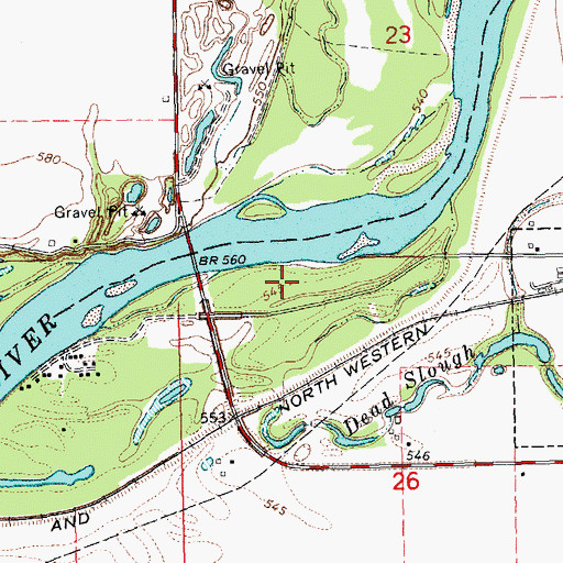 Topographic Map of Cappy Russell Access, IA