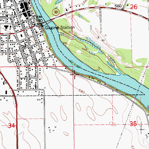 Topographic Map of Fred T Schwob Access, IA