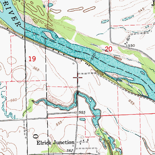 Topographic Map of Florence Post Office (historical), IA