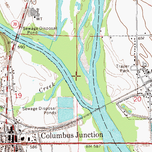 Topographic Map of Altona Post Office (historical), IA
