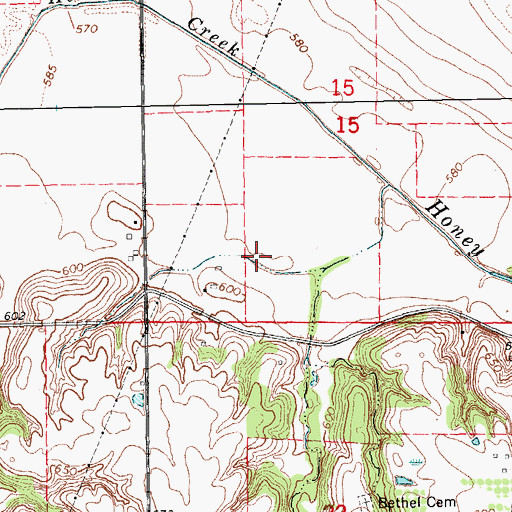 Topographic Map of Indian Hills Country Club, IA