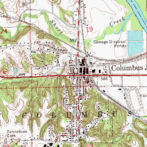 Topographic Map of Independent Bible Church, IA