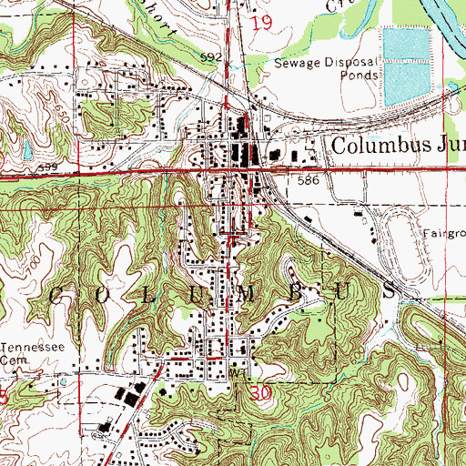 Topographic Map of United Methodist Church, IA
