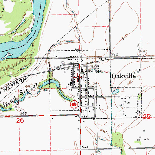 Topographic Map of Apostolic Christian Church, IA