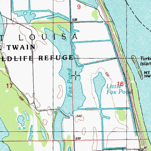 Topographic Map of Fox Pond, IA