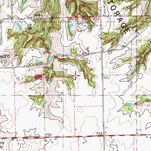 Topographic Map of Griswold Cemetery, IA