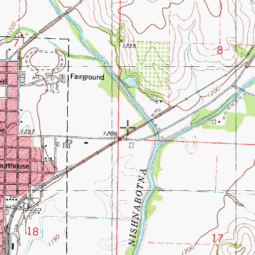 Topographic Map of Prairie Habitat Area, IA