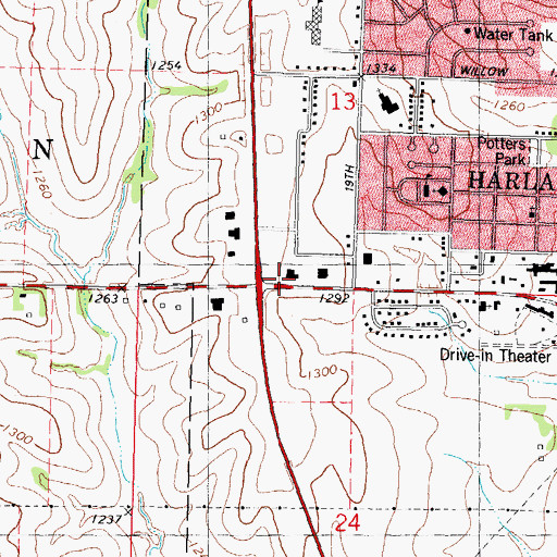Topographic Map of Foot Clinic, IA