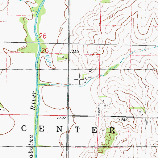 Topographic Map of Folck Cemetery, IA