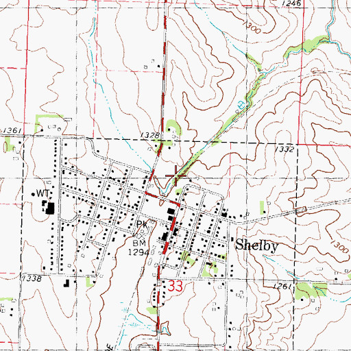 Topographic Map of Rock Island Old Stone Arch Trail, IA