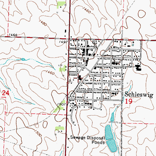 Topographic Map of United Church of Christ, IA