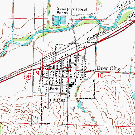 Topographic Map of Reorganized Church of Jesus Christ of Latter Day Saints, IA