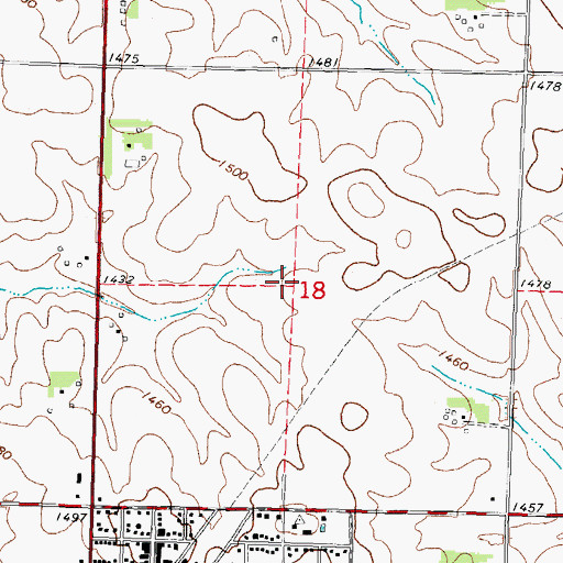 Topographic Map of Otter Creek Cemetery, IA