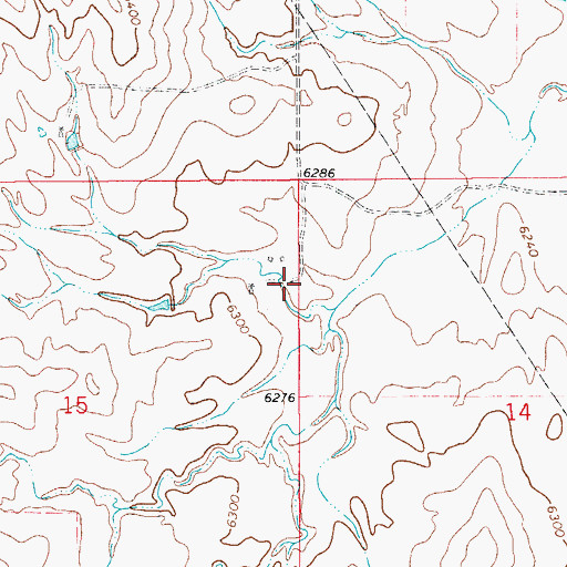 Topographic Map of George Mason Reservoir, CO