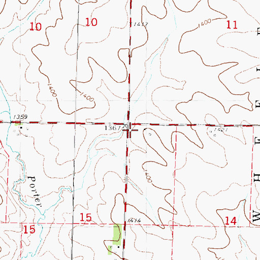 Topographic Map of The Maples, IA