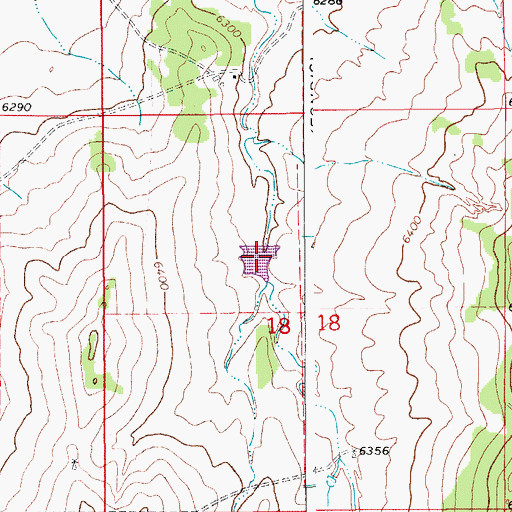 Topographic Map of Rubeck Number 1 Dam, CO