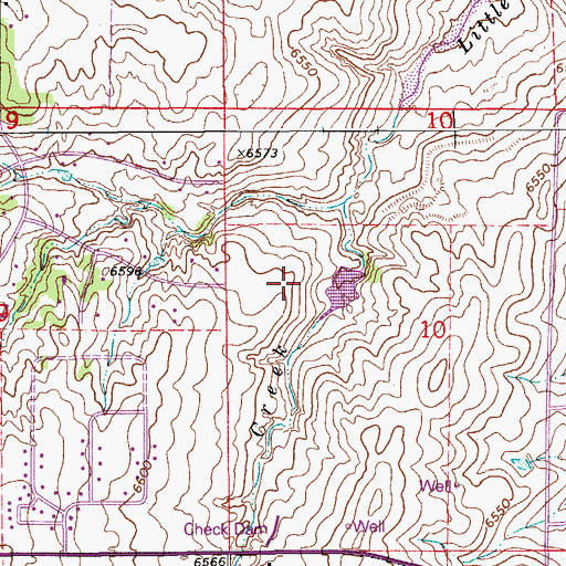 Topographic Map of Russell Number 1 Dam, CO
