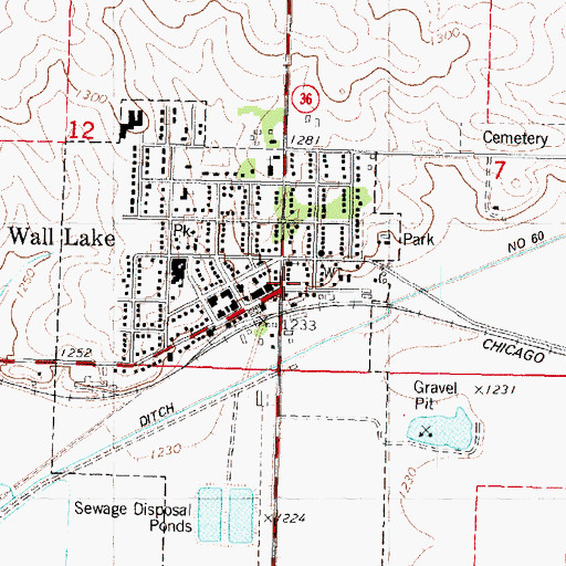 Topographic Map of Andy Williams Birthplace, IA