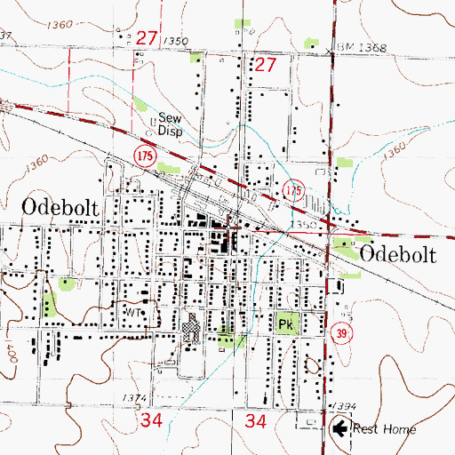 Topographic Map of Sac County Golf Club (historical), IA