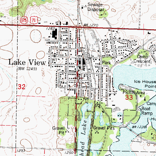 Topographic Map of Trimark Physicians Group Building, IA