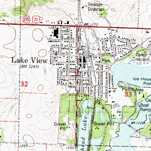 Topographic Map of United Church of Christ, IA