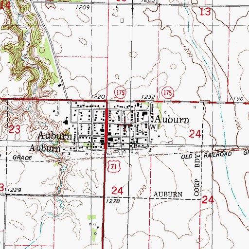Topographic Map of Zion Lutheran Church, IA