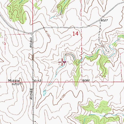 Topographic Map of Frank Ehman Detention Reservoir, CO