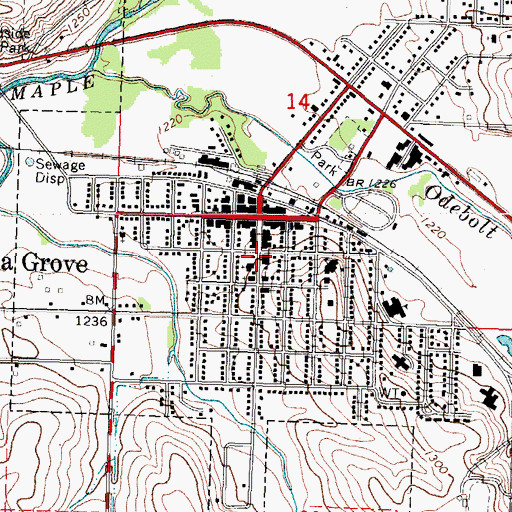 Topographic Map of Westminster Presbyterian Church, IA