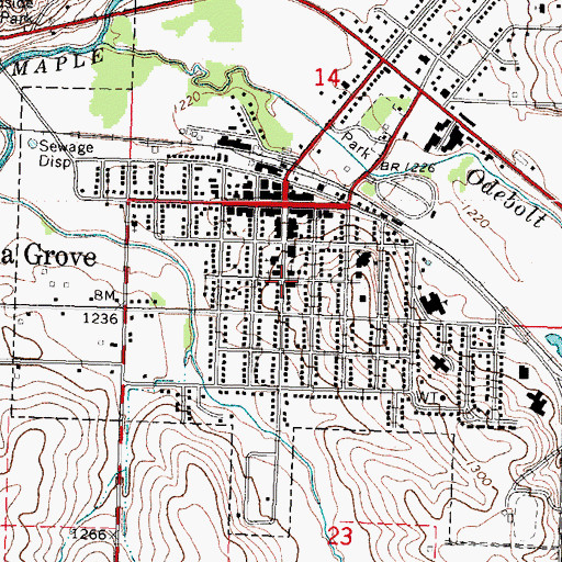 Topographic Map of Ida Grove Church of God, IA