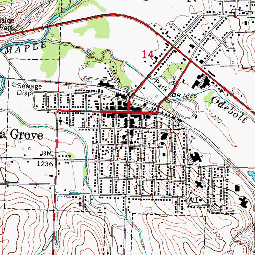 Topographic Map of Ida Grove Community Hall, IA