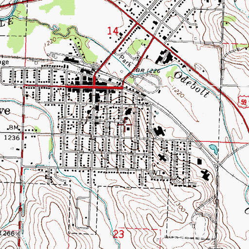 Topographic Map of Ida County Sheriff's Office, IA