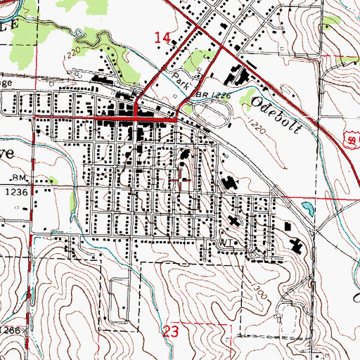 Topographic Map of Ida Grove Police Department, IA