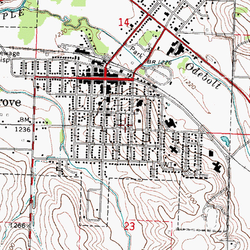 Topographic Map of Moorehead Historical Museum, IA