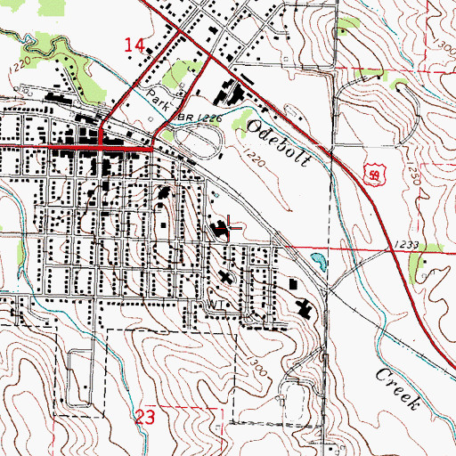Topographic Map of Morningside Care Center, IA