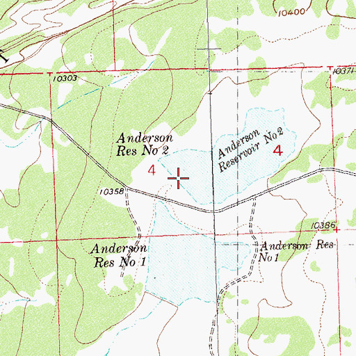 Topographic Map of Anderson Number 2 Dam, CO