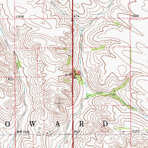 Topographic Map of Maria Hladik Roadside Park, IA