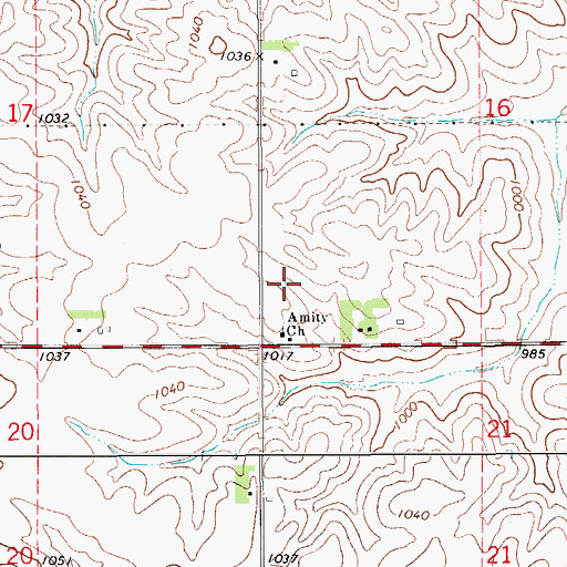Topographic Map of Connell Post Office (historical), IA