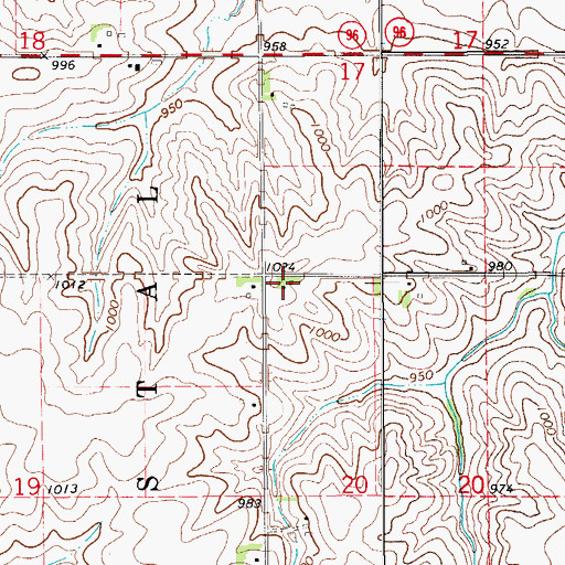 Topographic Map of Fairhaven Post Office (historical), IA