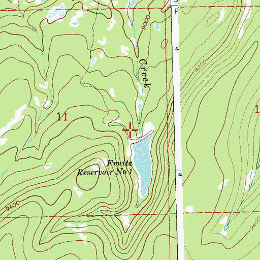 Topographic Map of Fruita Number 1 Dam, CO