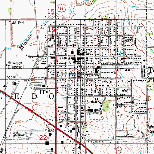 Topographic Map of Christ United Methodist Church, IA