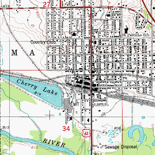 Topographic Map of Tama Medical Center, IA