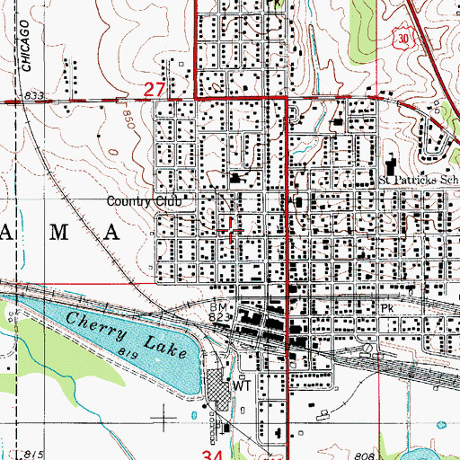 Topographic Map of Reformed Baptist Church, IA
