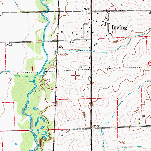 Topographic Map of Arbuthnot Cemetery, IA