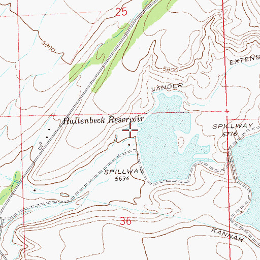 Topographic Map of Hallenbeck Number 1 Dam, CO