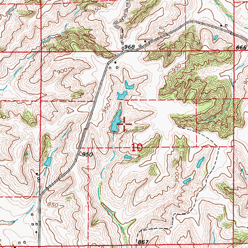 Topographic Map of Craig Cemetery, IA