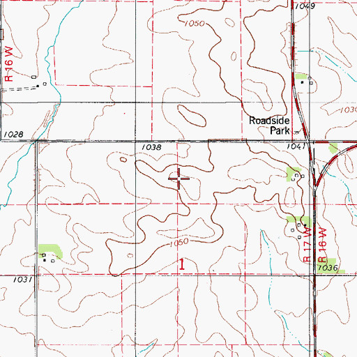 Topographic Map of Lincoln Post Office (historical), IA