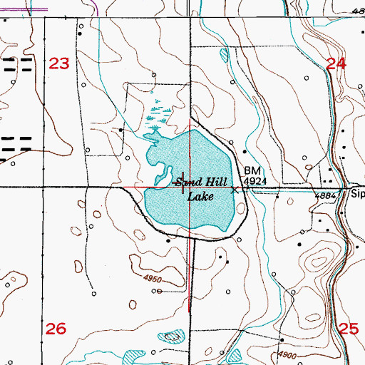 Topographic Map of Coal Ridge Waste Reservoir, CO