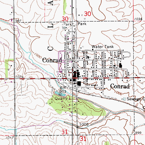 Topographic Map of Plaza Family Dental Center, IA