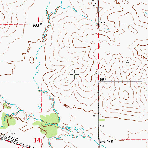 Topographic Map of Black Hawk Creek Wildlife Center, IA