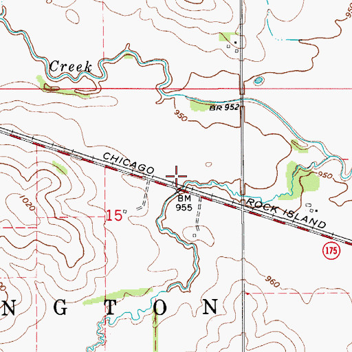 Topographic Map of Pioneer Trail, IA